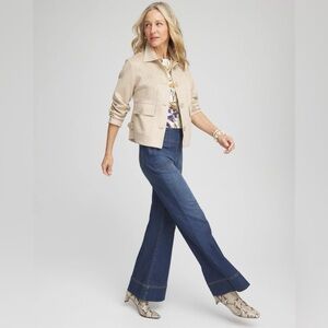 Chico Faux Suede Cropped Jacket